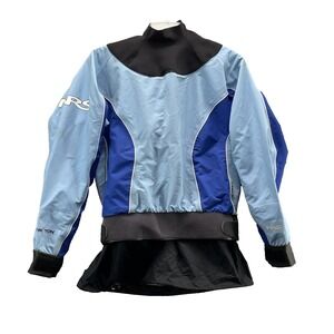 NRS Flux Dry Wear Top Womens Large Reflective Water Sport Kayak Rain Fish Paddle